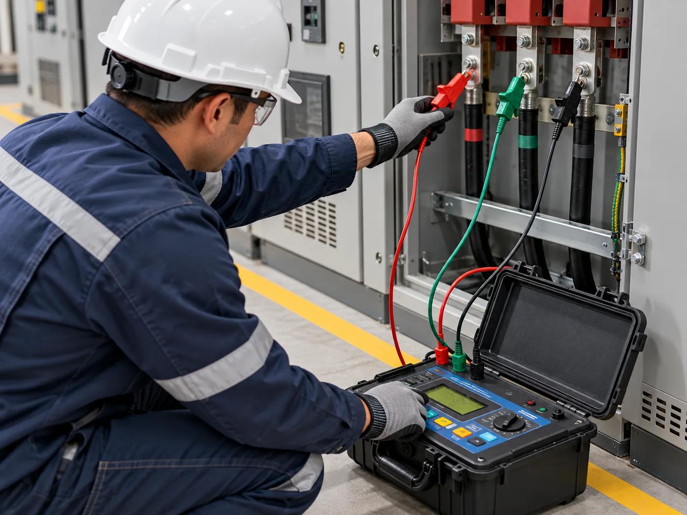 Pruebas eléctricas de aislamiento con instrumentación portátil